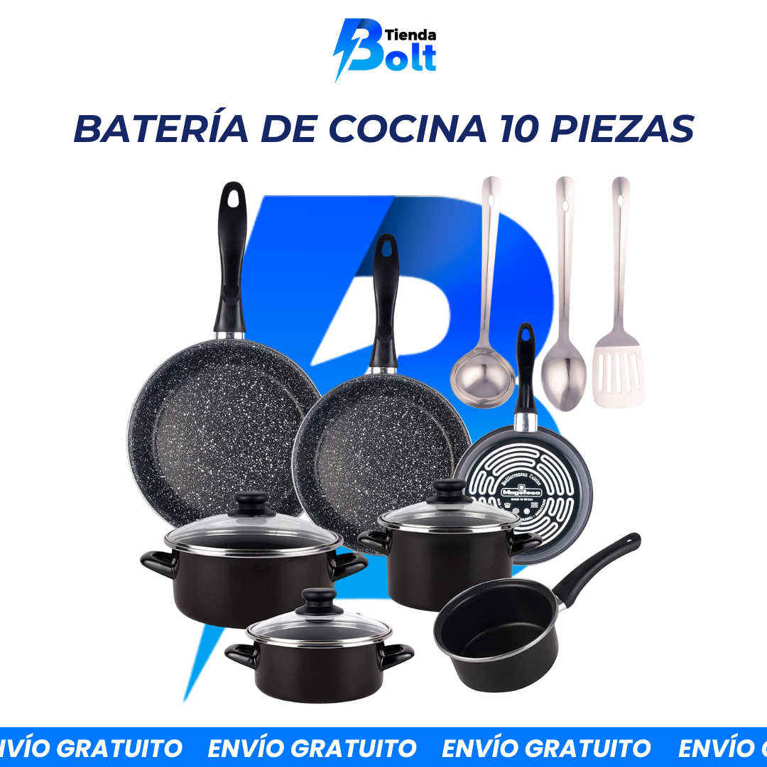 Batería de Cocina 10 Piezas Magefesa Kenia: Calidad Profesional en Cada Cocción