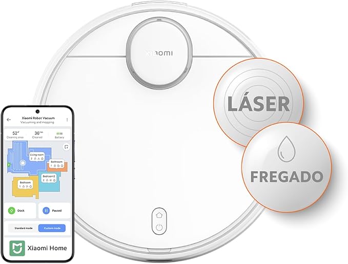 S10: Aspirador e Fregasuelos Inteligente com Navegação Laser e Sução de 4000 Pa