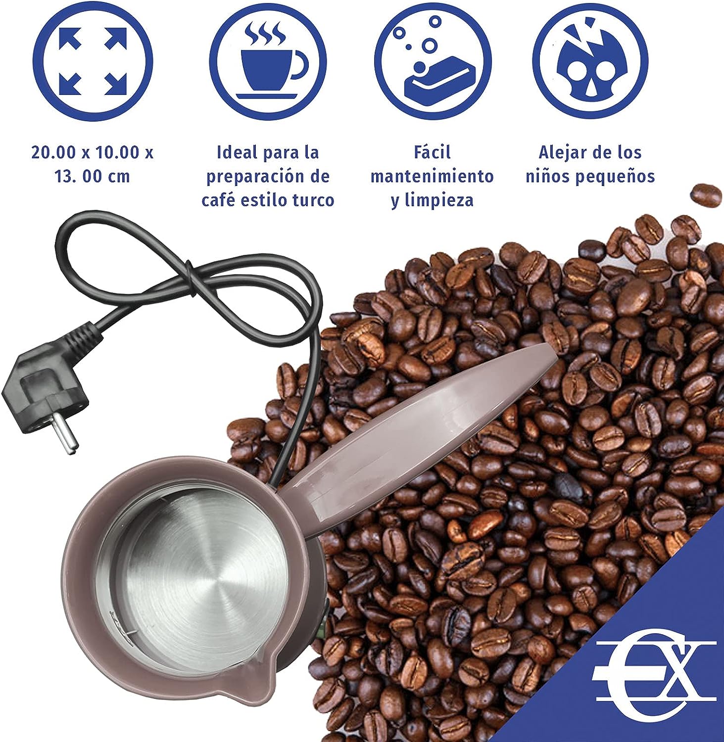 Cafetera Compacta 0.5L: Elegancia y Sabor en Cada Taza