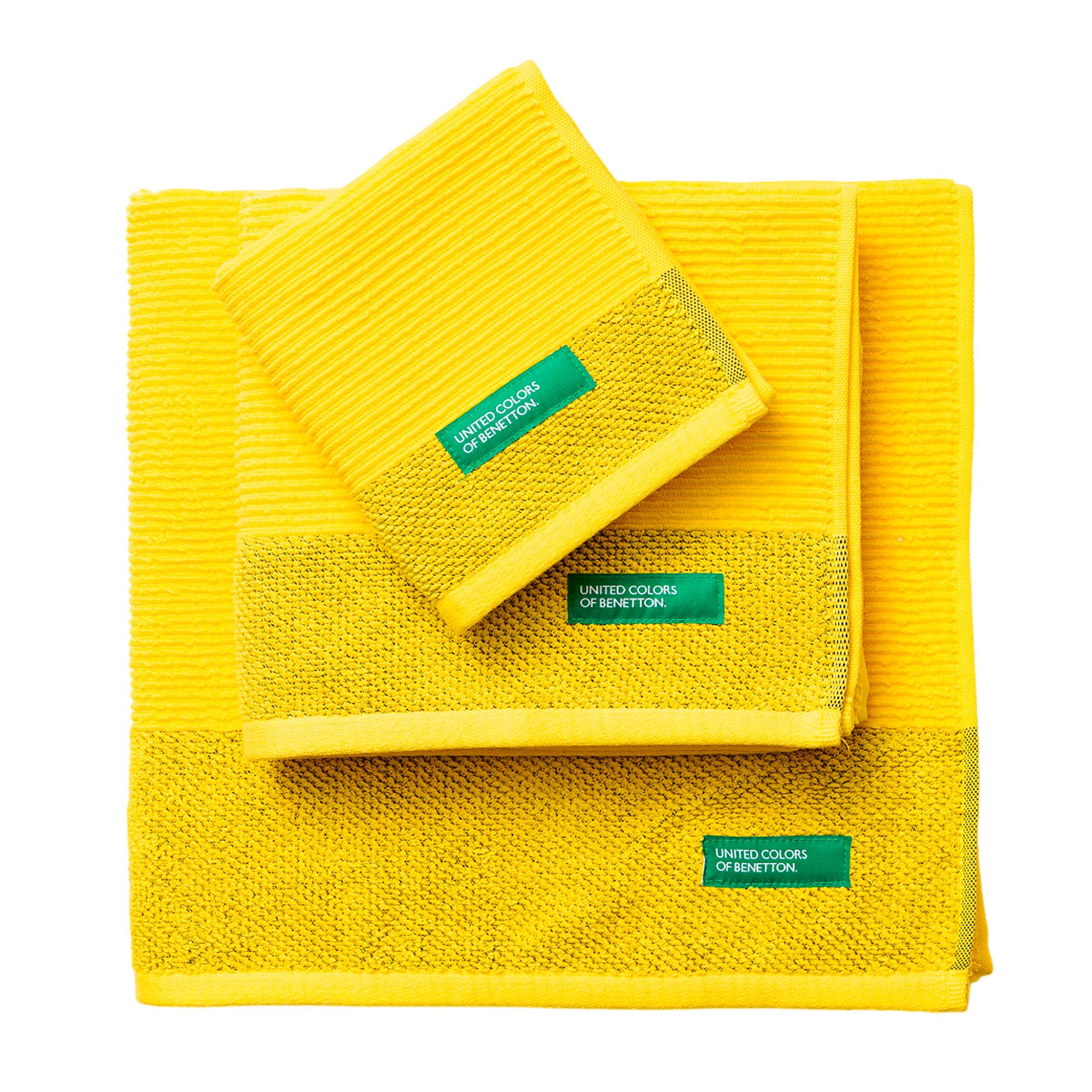 Set de 3 Toallas Benetton de Algodón 450GSM: Toalla Tocador, Lavabo y Baño. Ultra suaves, Absorbentes y Duraderas