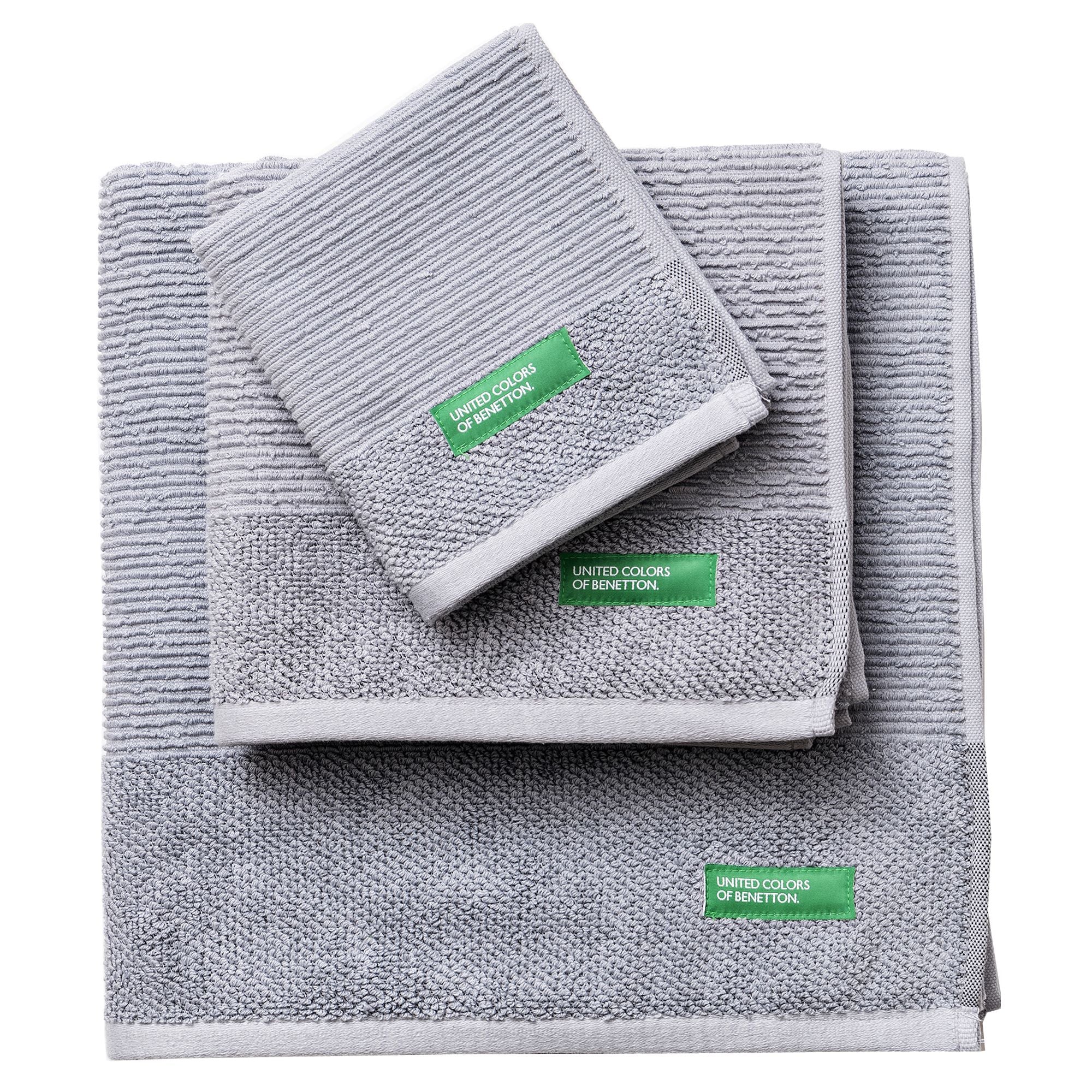 Set de 3 Toallas Benetton de Algodón 450GSM: Toalla Tocador, Lavabo y Baño. Ultra suaves, Absorbentes y Duraderas